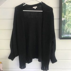 Black Knit Cardigan